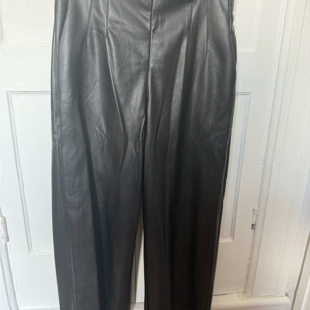 Dynamite Sleek Black Faux Leather Pants